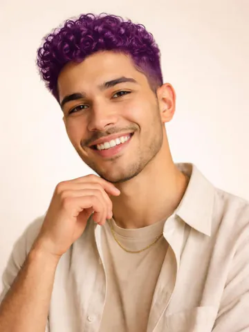 Purple hair color example